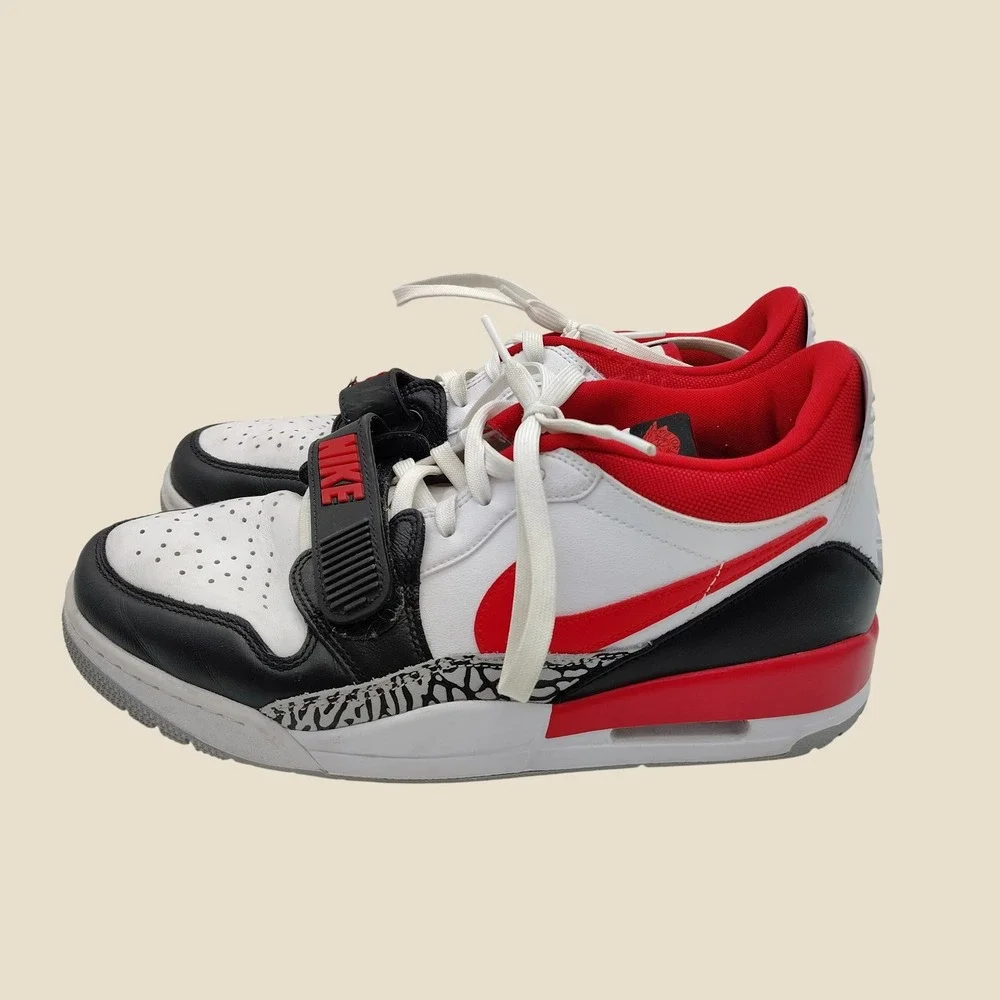 Nike Air Jordan Legacy 312 Low Chicago Varsity Red Black CD7069-106 Men's 9.5